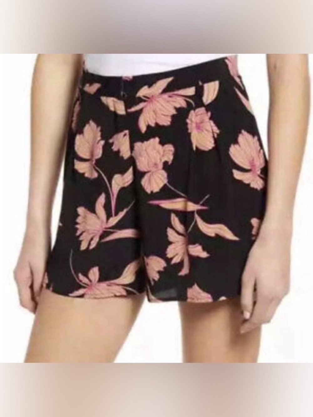 Code X Mode Floral High Waisted Shorts NWOT